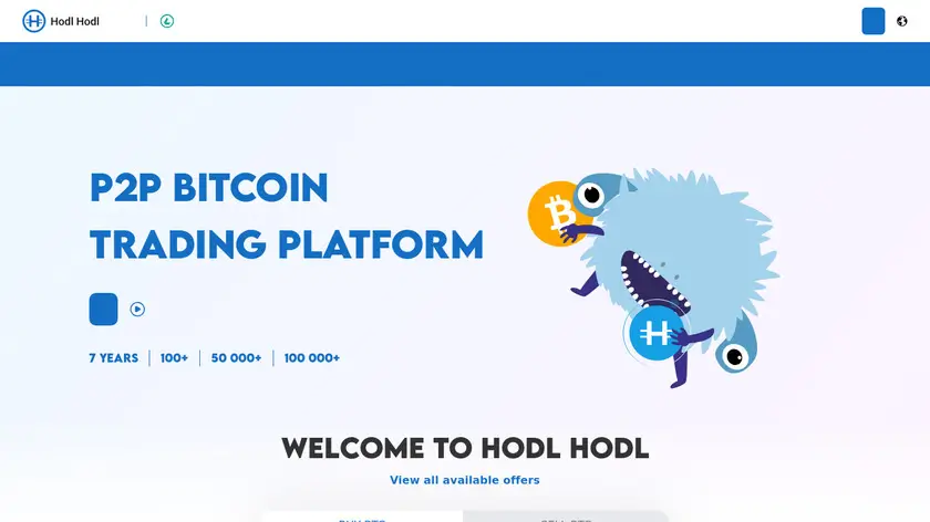 HODL HODL - Plataforma para comprar Bitcoin P2P