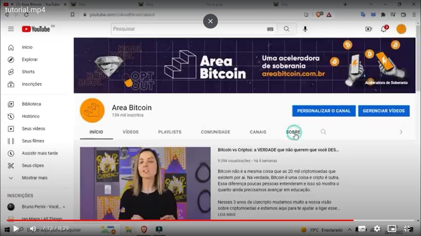 Youtube da Area Bitcoin