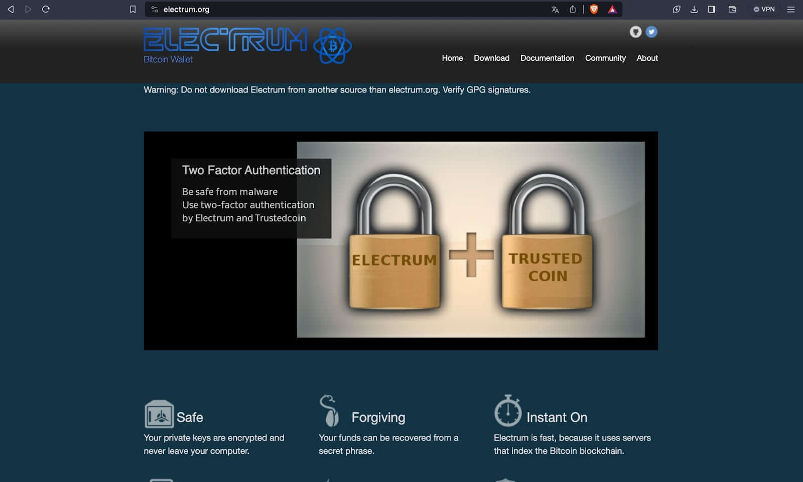 Site Oficial da Electrum