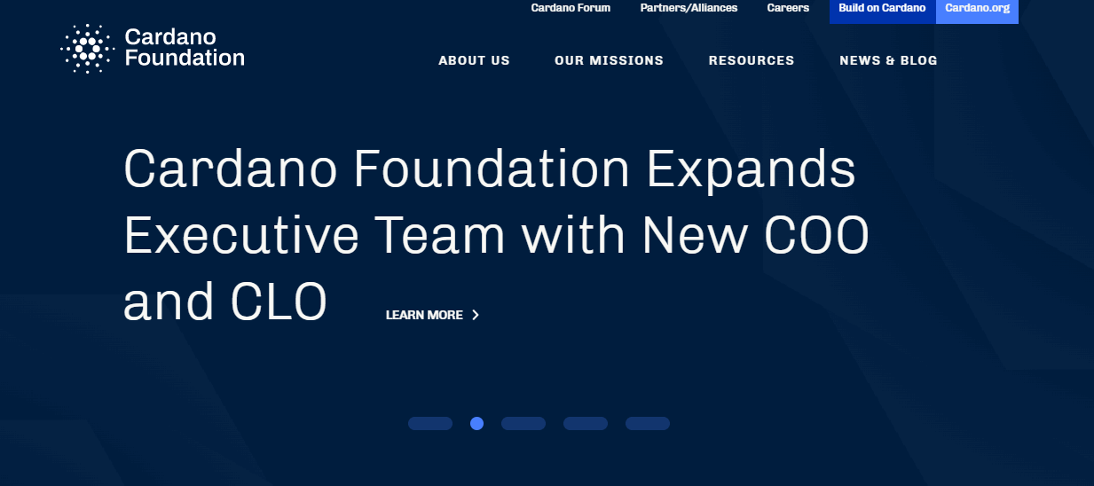 Anúncio do novo COO e CLO da Cardano Foundation