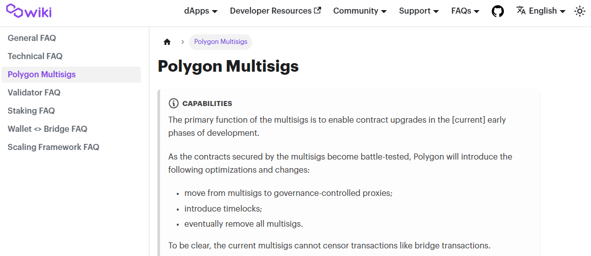 Polygon Multisigs