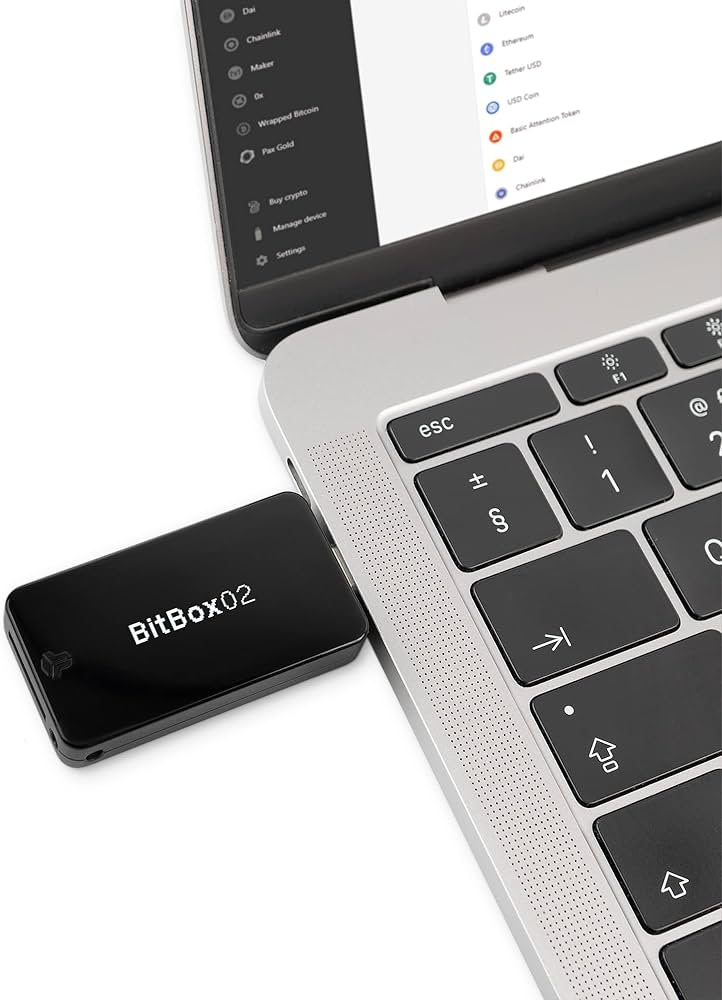 BitBox02 conectada à um notebook