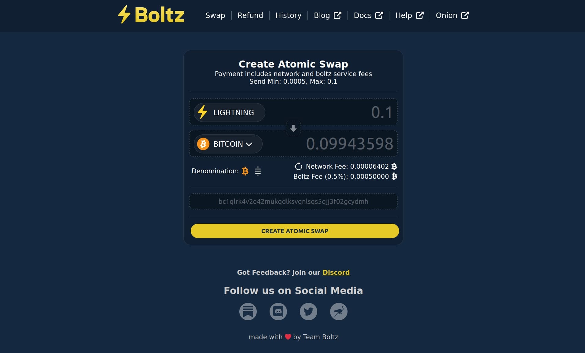 Plataforma Boltz